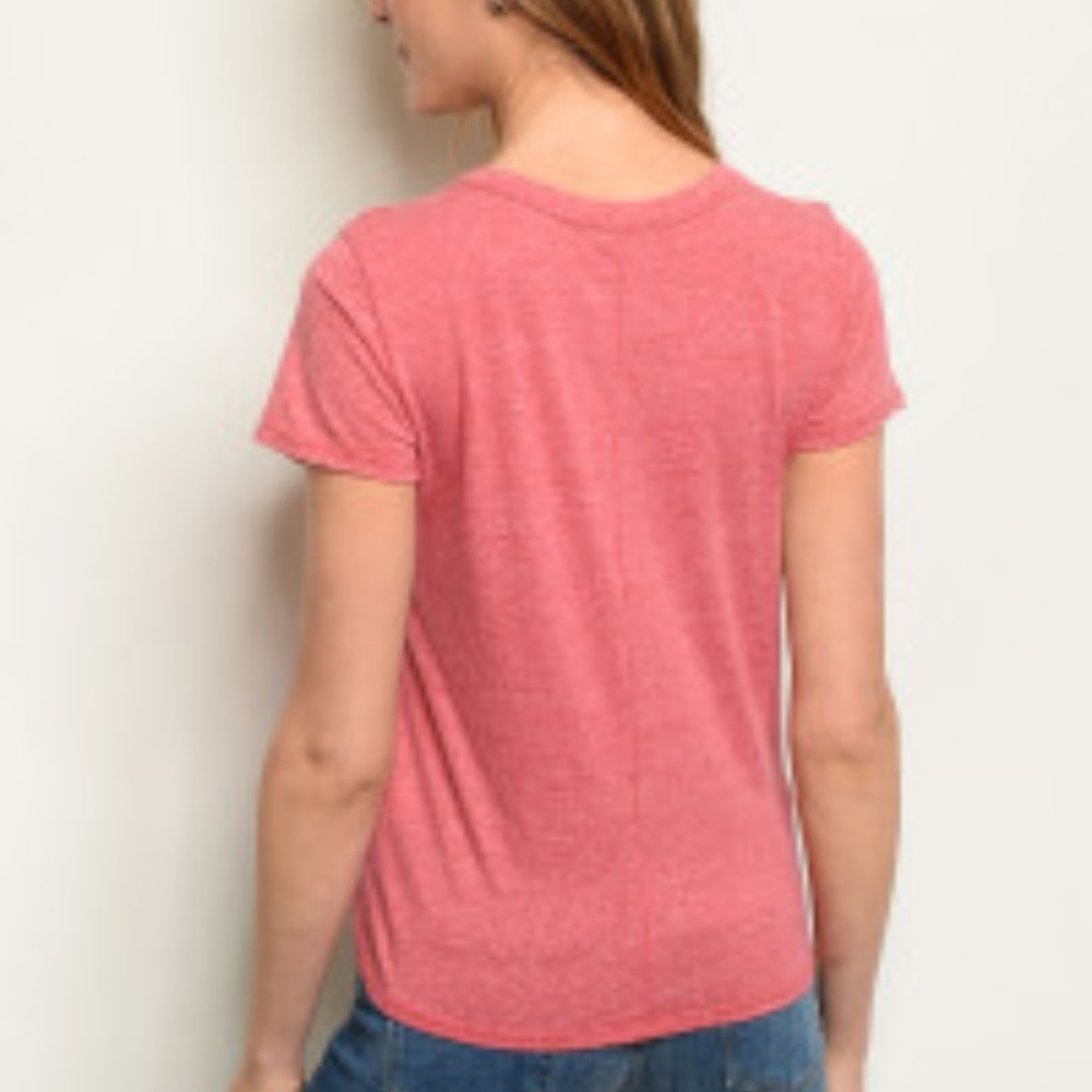 Rose Herbal V-Neck Shirt - Picture 2 of 4